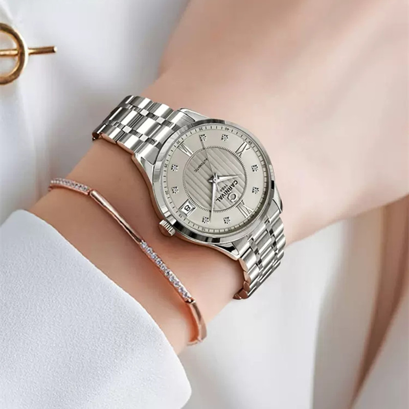 Luxury Watch In Japan - Schweiz CARNIVAL Luxus Automatische Mechanische Damenuhr