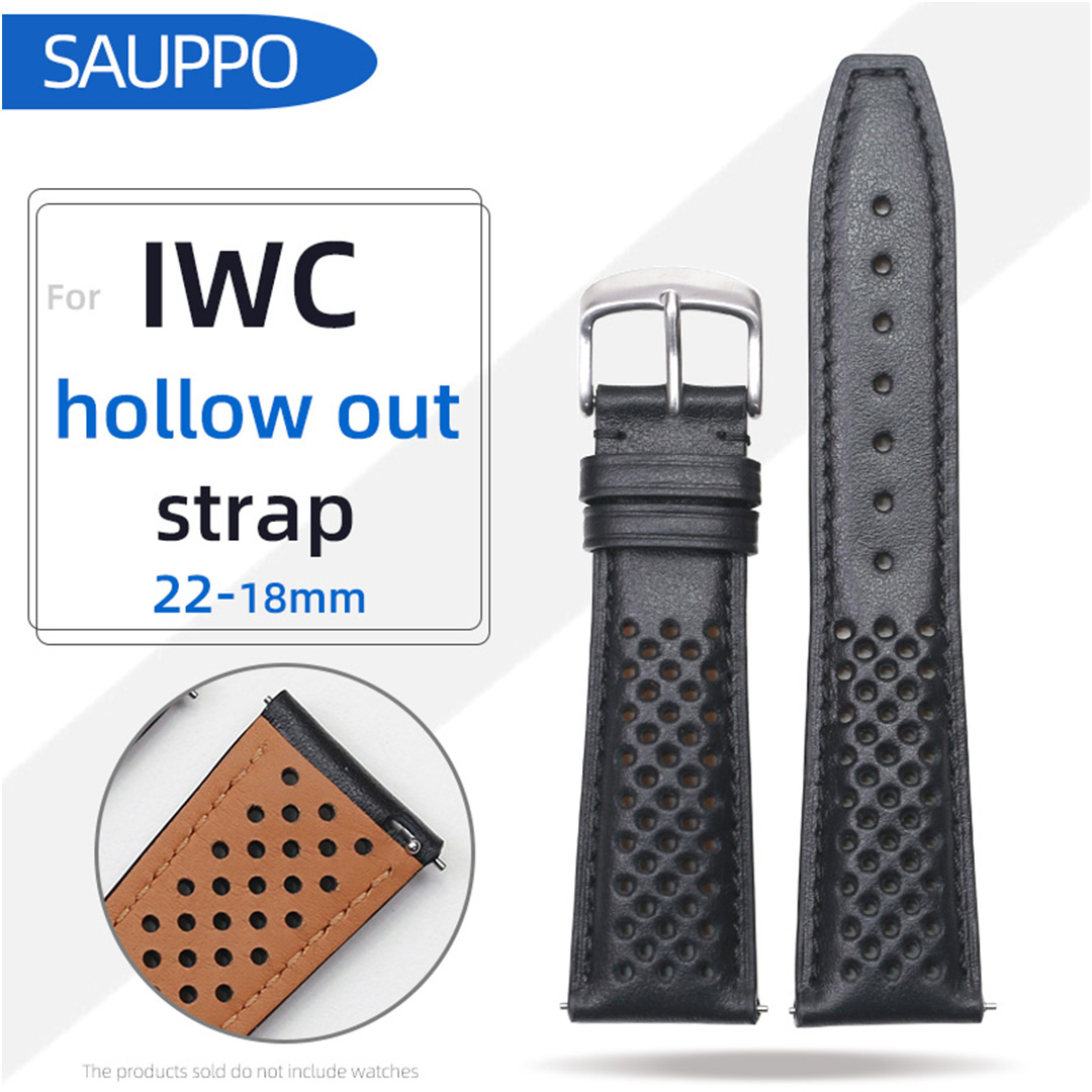 Tag Heuer Is Luxury Watch - 22-mm-Uhrenarmband aus echtem Leder für Herren,