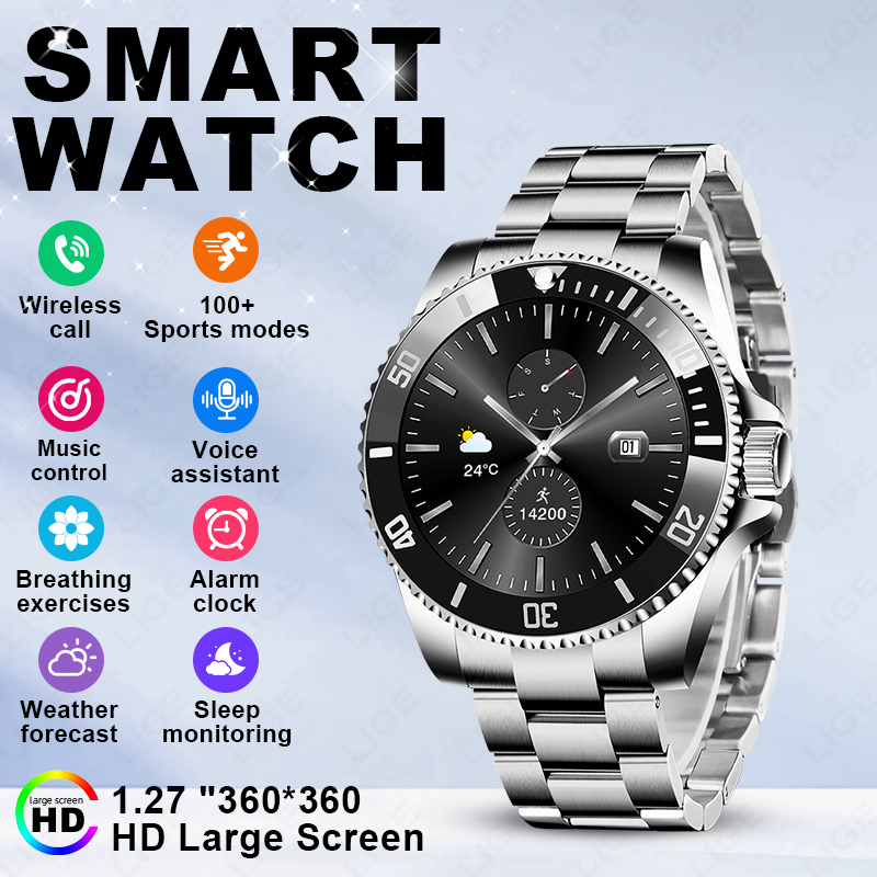 Luxury Watch Arabic - LIGE 2026 Smartwatch 1,27