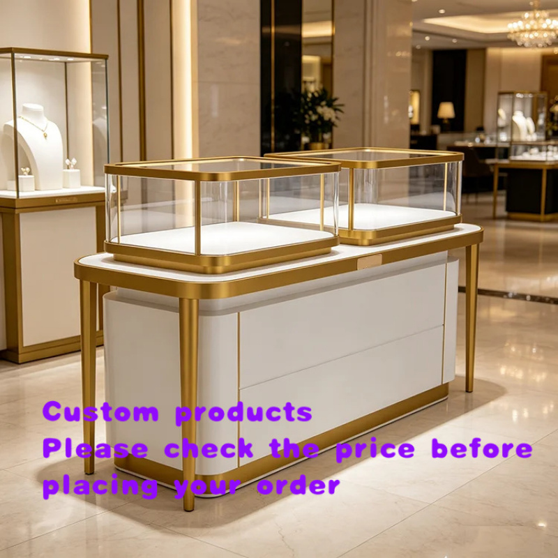Luxury Watch Display - Maßgefertigte Luxuriöse Hochwertige Edelstahl-Glas-Vitrine mit Schloss