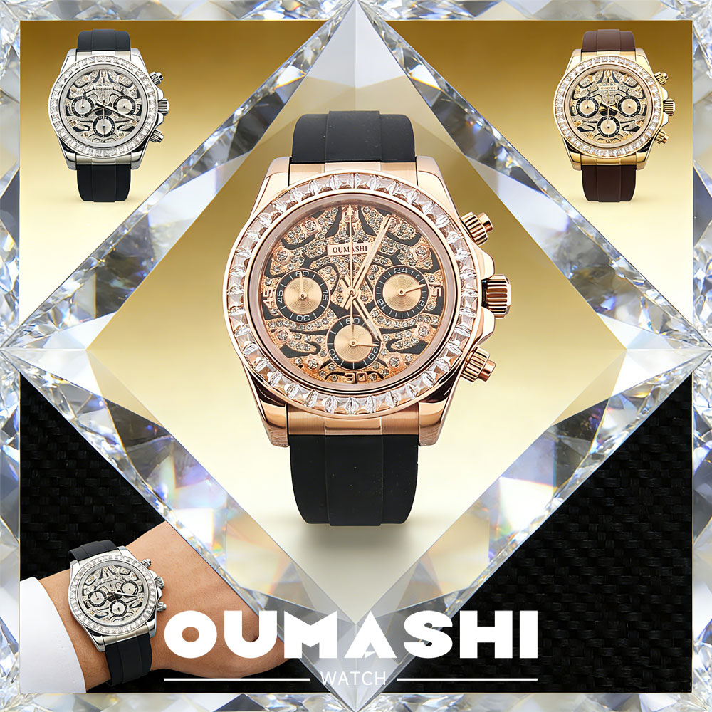 Luxury Watch Dial - 39 mm Herrenuhr VK63 Uhrwerk Quarz