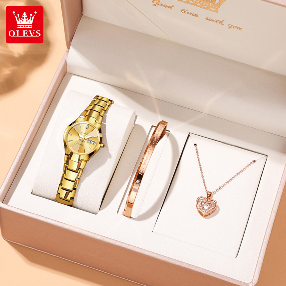 Luxury Watch Display - OLEVS Damenuhr 8697, luxuriöse, elegante Quarzuhren,
