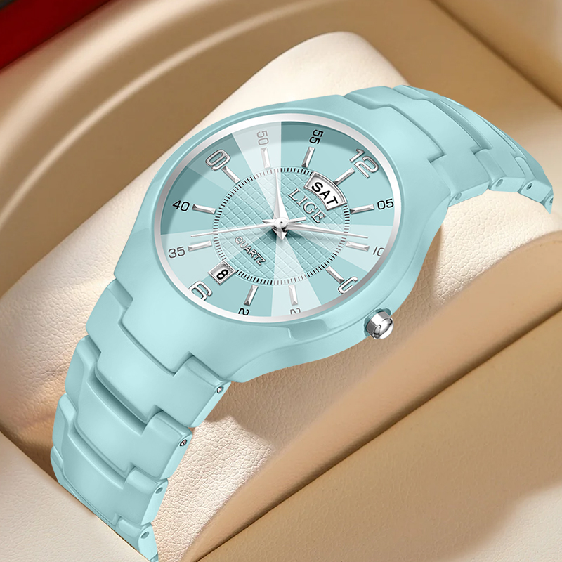 Luxury Watch Dial - LIGE Luxuriöse Elegante Quarz-Damenuhren Mode Keramik