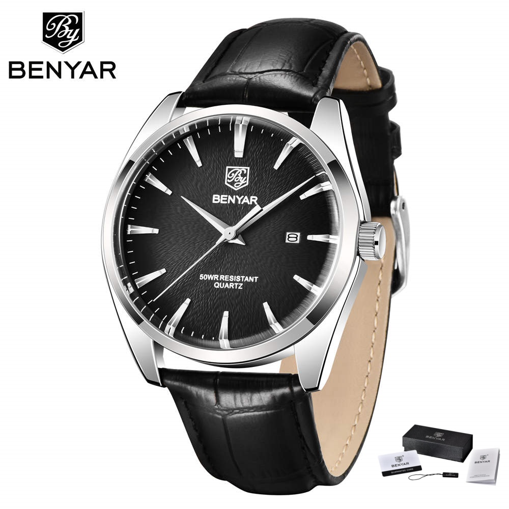 Luxury Watch Mockup - Benyar 5163 Top-Marke Luxus Militär Armbanduhren