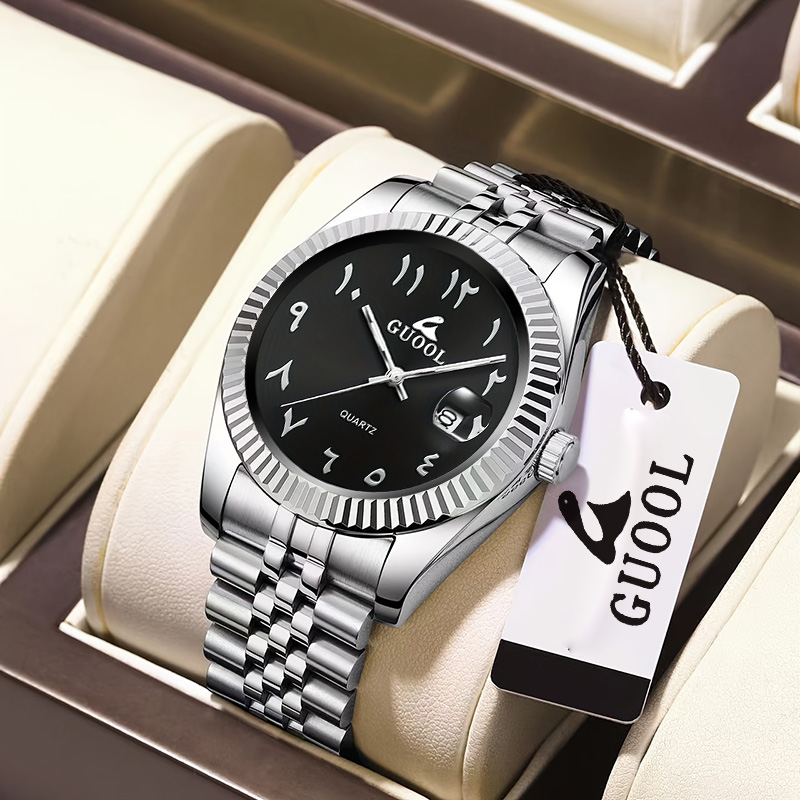 Luxury Watch Arabic - Neue Trendige Herren-Armbanduhr aus Edelstahl mit