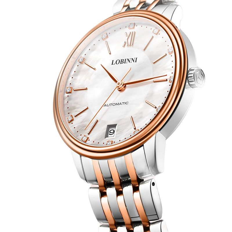 Luxury Watch In Japan - LOBINNI Damen Automatische Mechanische Uhr Diamant