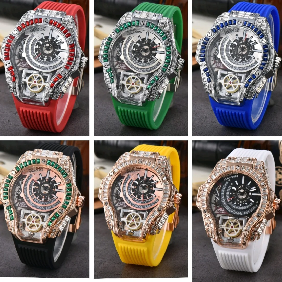 Voller diamanten Fall Business – Luxury Watch Arabic Bewertung und Preis