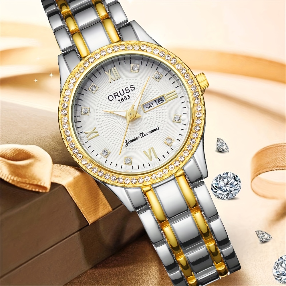 Damen uhr Zimmer Gold mit weiß – Luxury Watch Grade Bewertung und Preis