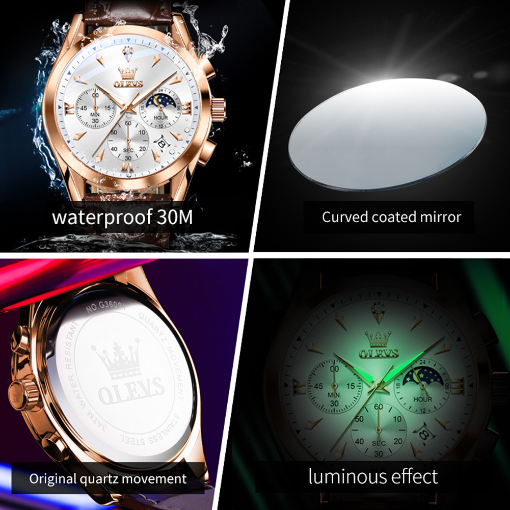 OLEVS Marke Neue Mode Quarzuhr – Luxury Watch Mockup Bewertung und Preis