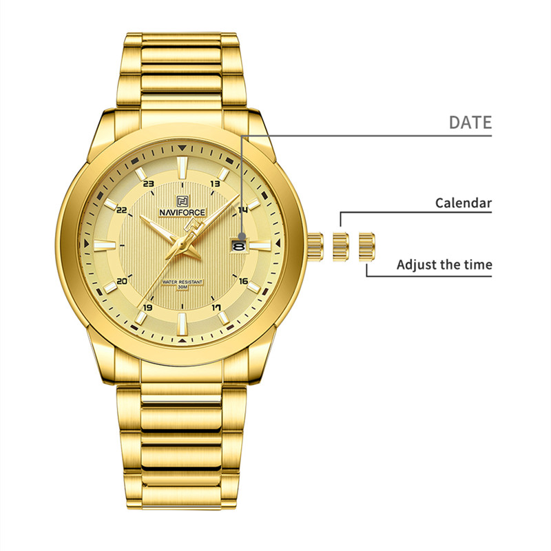 2024 Top Marke NAVIFORCE Herre – Luxury Watch Mockup Bewertung und Preis